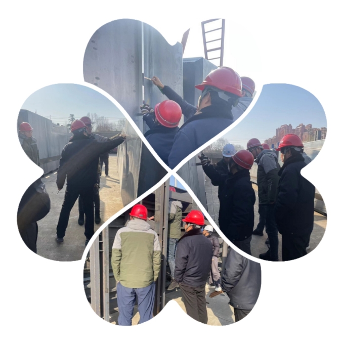 偉志模板客戶現場驗收T梁鋼模板