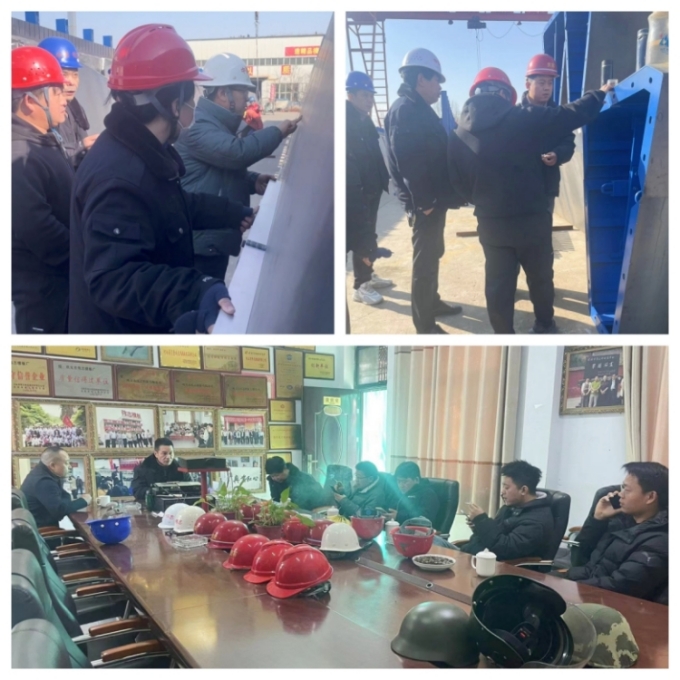 歡迎鄭許高速客戶到偉志驗收40米箱梁模板