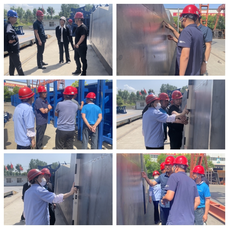 鄭洛2標T梁鋼模板驗收通過